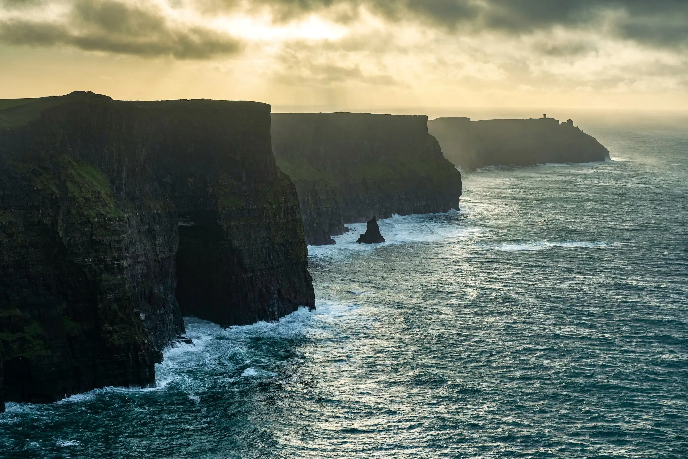 The Cliffs of Moher above the Atlantic
