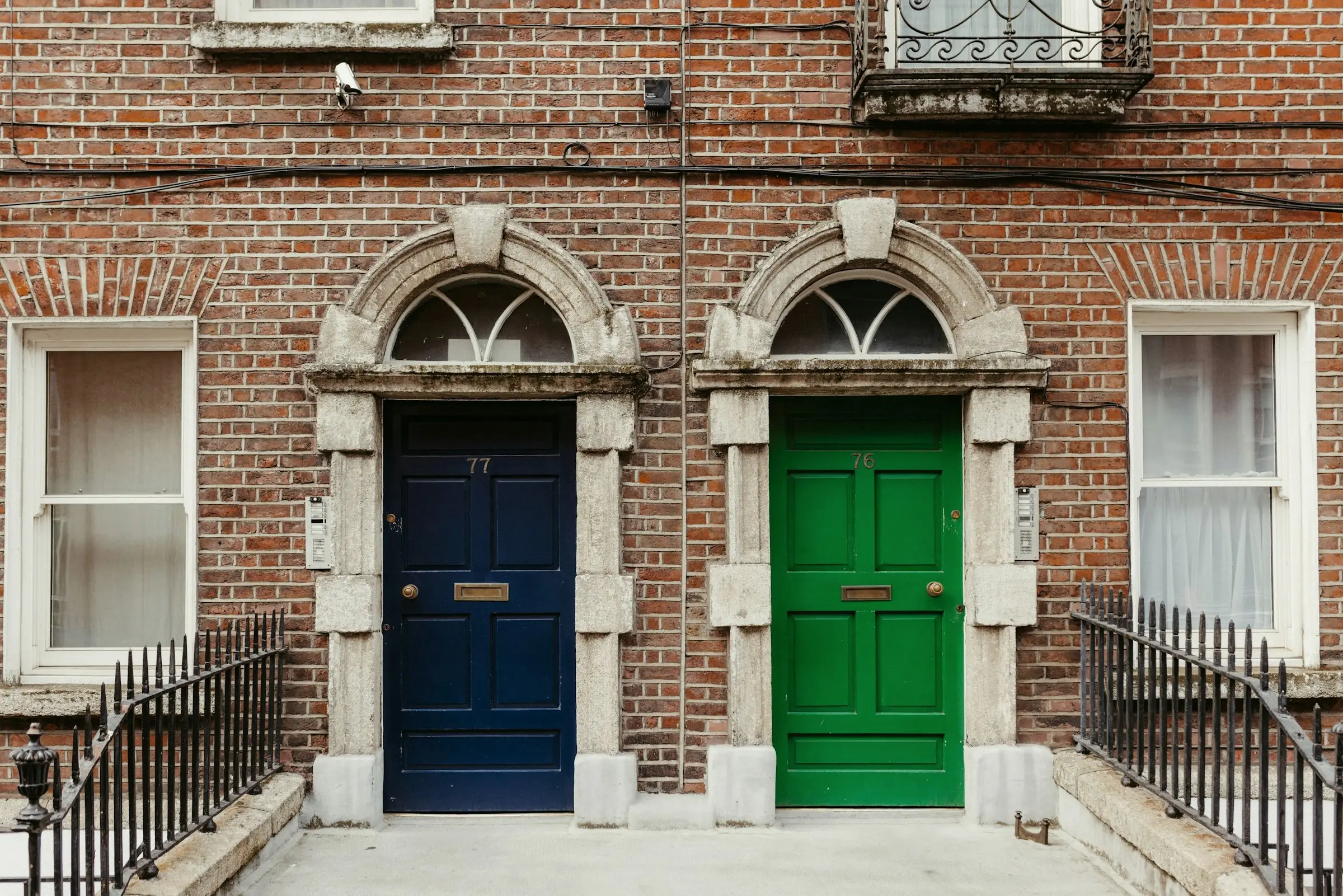 Georgian doorways in Dublin